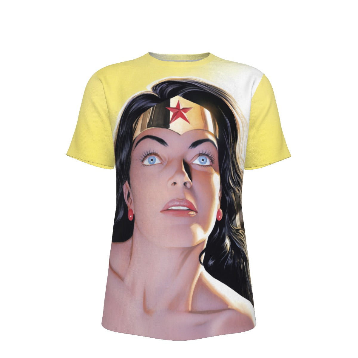WONDER WOMAN FACE All Over Print Shirt & Tank Top - ALEX ROSS ART