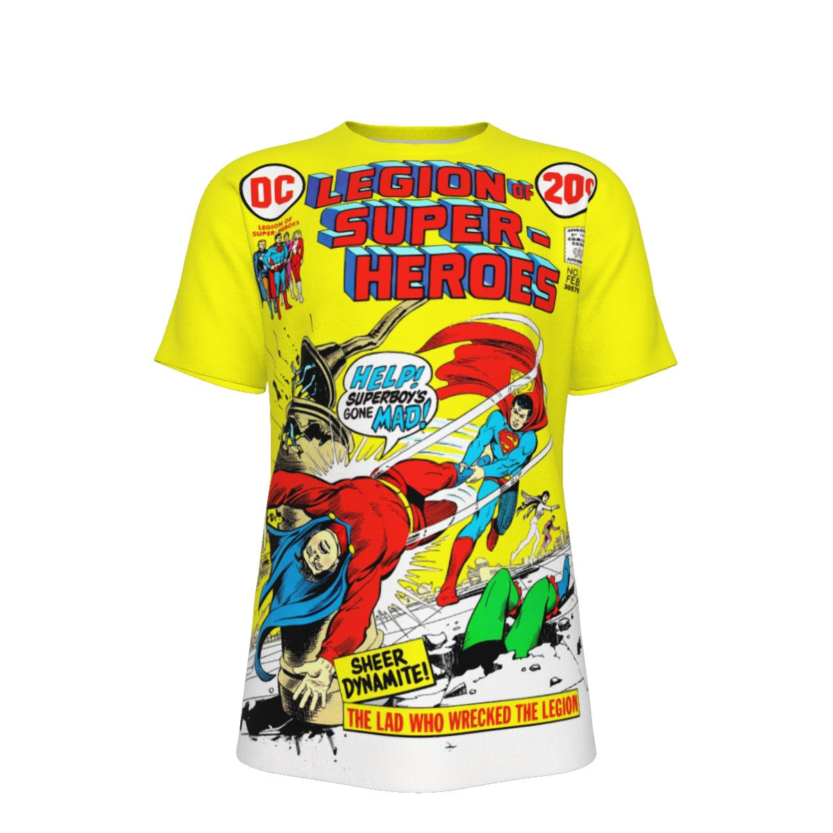 LEGION OF SUPERHEROES 1 V1 OVER PRINT SHIRT AND TANK TOP - SUPERBOY