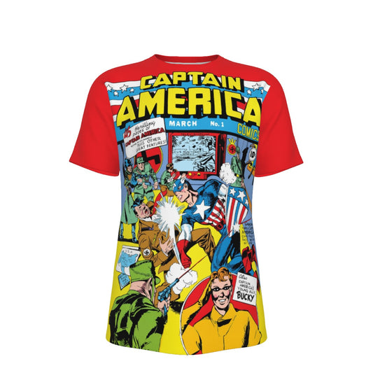 CAPTAIN AMERICA COMICS 1 READY OVER PRINT SHIRT AND TANK TOP