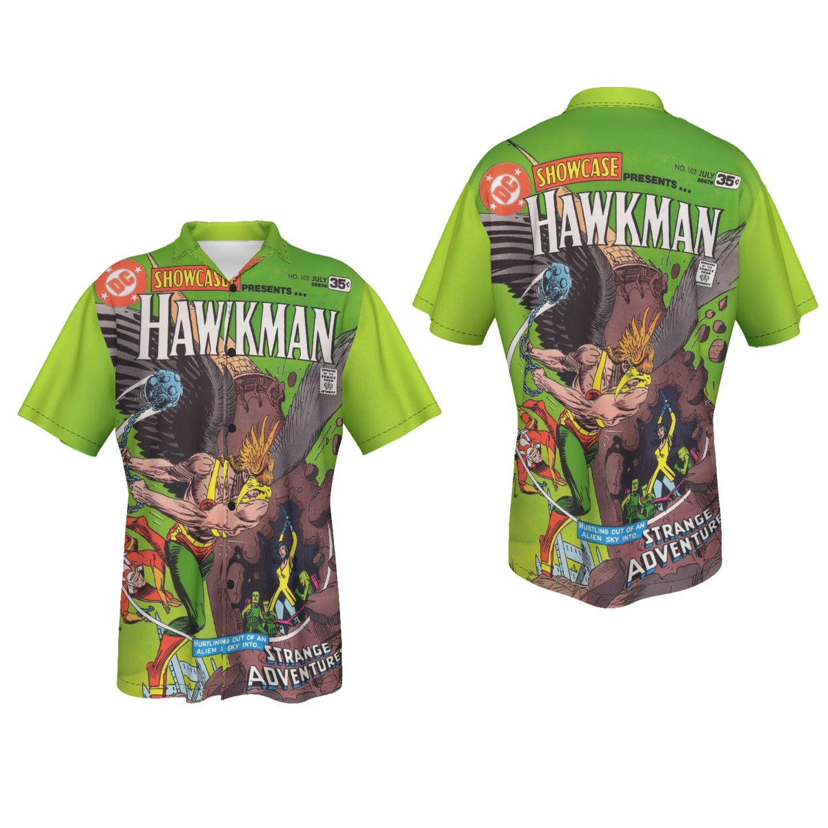 SHOWCASE 102 All Over Print Shirt & Tank Top - HAWKMAN