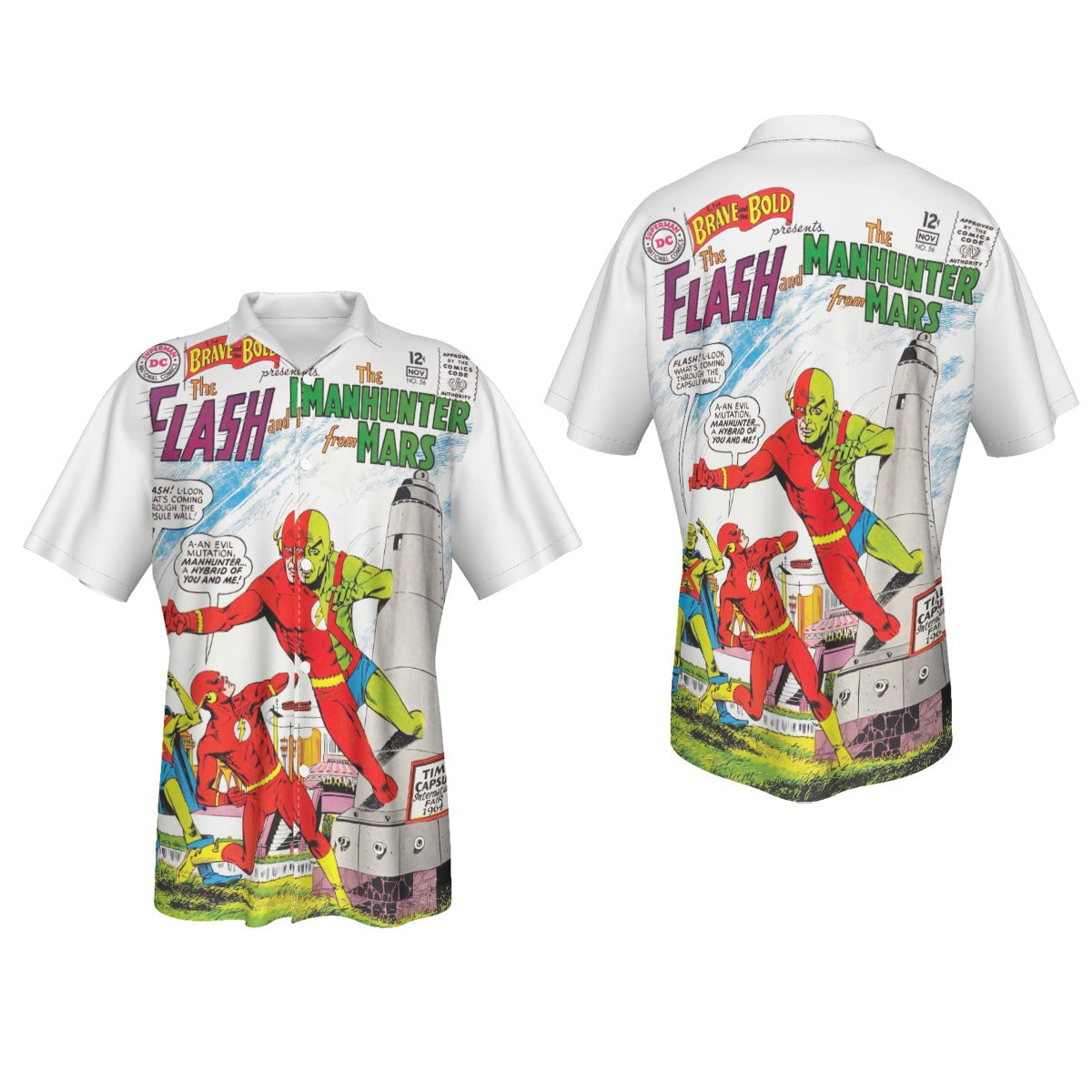 BRAVE AND THE BOLD 56 All Over Print Shirt & Tank Top - FLASH - MARTIAN MANHUNTER