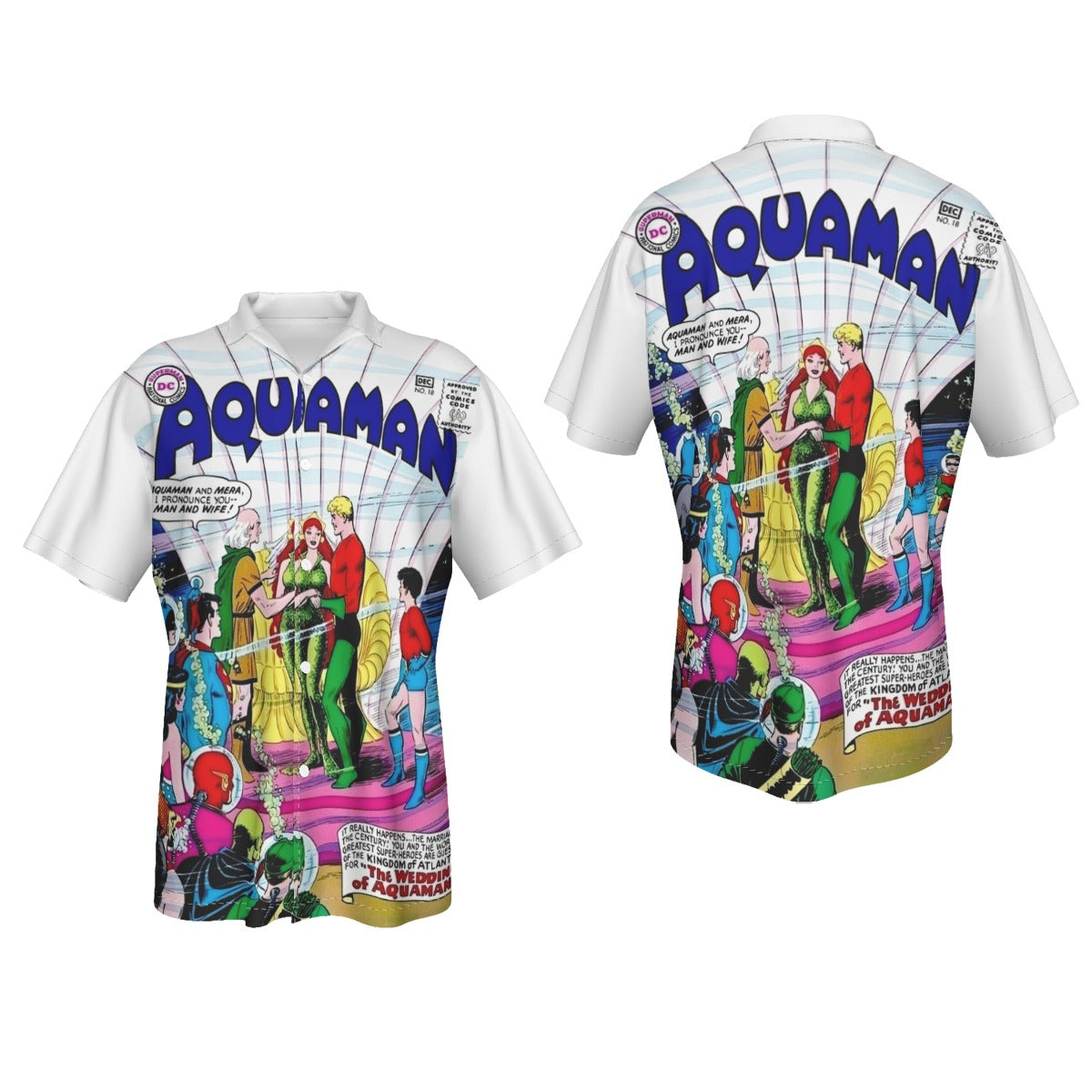 AQUAMAN 18 All Over Print Shirt & Tank Top - MERA