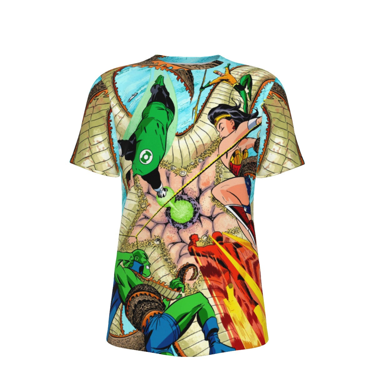 JLA VS STARRO - NEW FRONTIER All Over Print Shirt & Tank Top - DARWYN COOKE ART