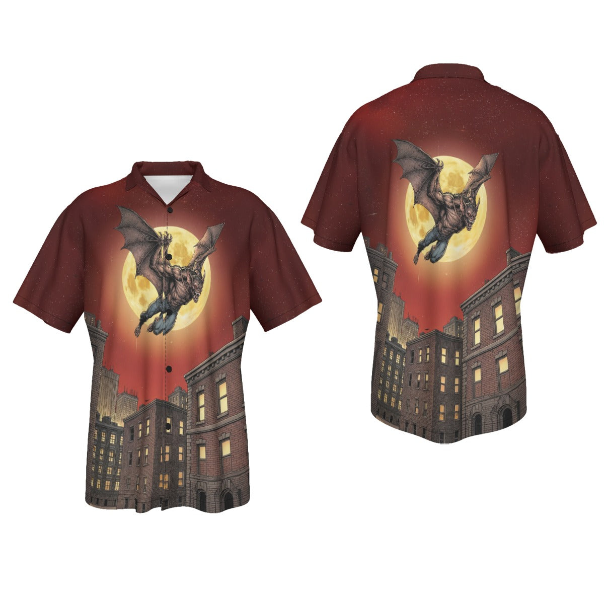 MANBAT GO All Over Print Shirt & Tank Top- ORIGINAL ART BY EKA
