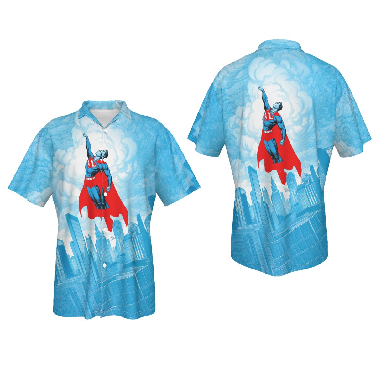 SUPERMAN RED AND BLUE All Over Print Shirt & Tank Top