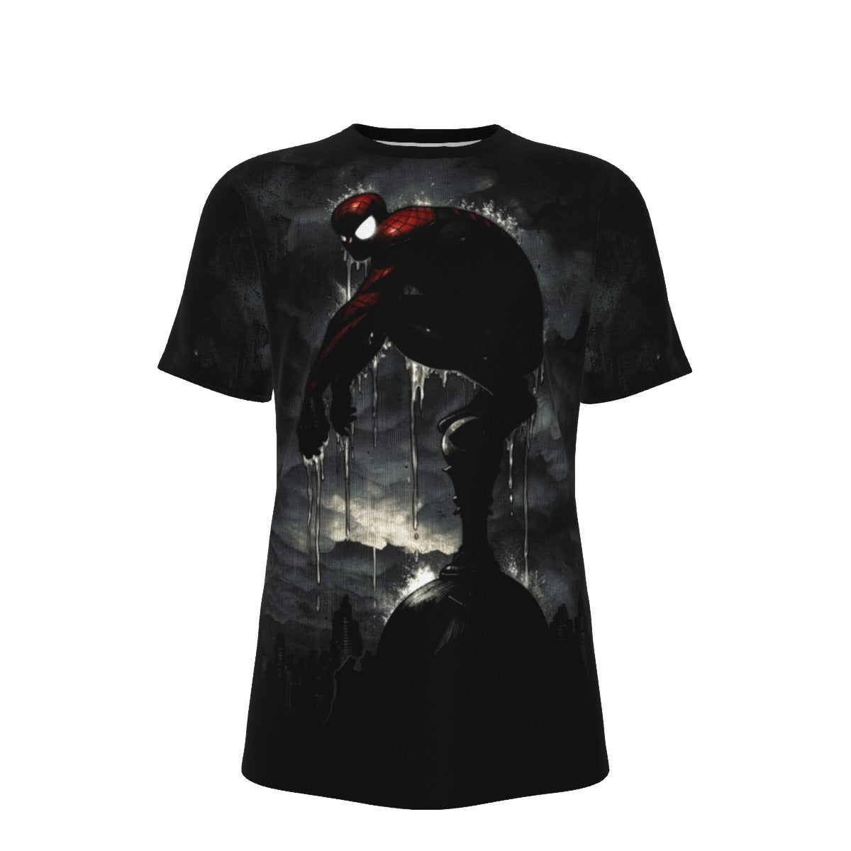 SPIDERMAN BROODING All Over Print Shirt & Tank Top- ORIGINAL ART BY EKA