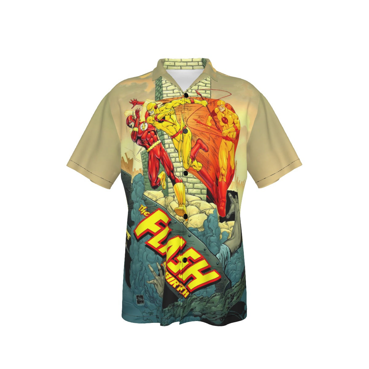 FLASH REBIRTH 5 OVER PRINT SHIRT AND TANK TOP