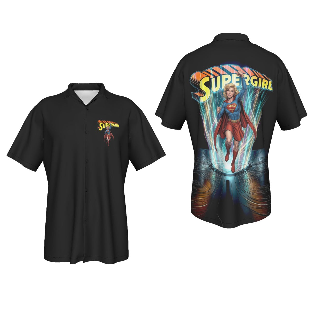 SUPERGIRL GO All Over Print Shirt & Tank Top - ORIGINAL ART