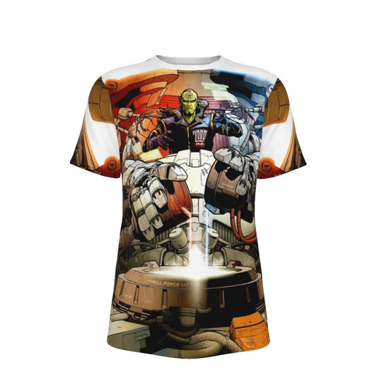 2000AD THRILL POWER OVERLOAD ALL OVER PRINT SHIRT AND TANK TOP