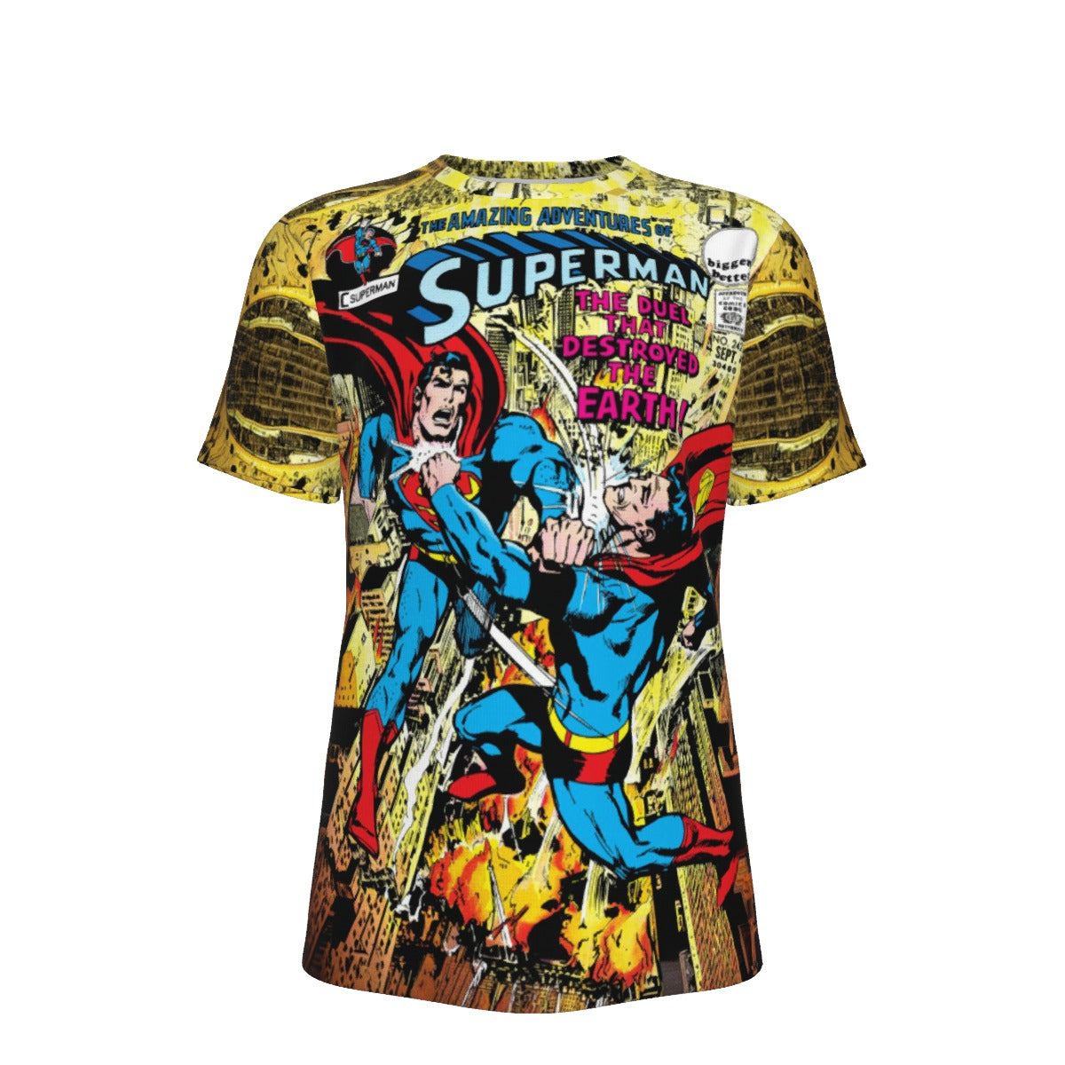 SUPERMAN 242 Over Print Shirt & Tank Top