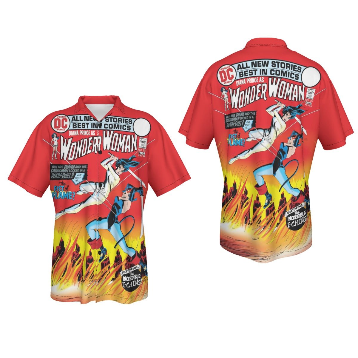WONDER WOMAN 201 Over Print Shirt & Tank Top