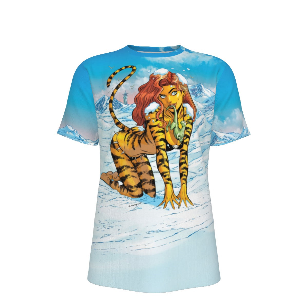 TIGRA PIN UP All Over Print Shirt & Tank Top - TIM SEELY ART