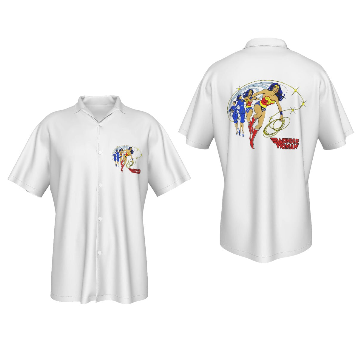 WONDER WOMAN SPIN All Over Print Shirt & Tank Top - JOSE LUIZ GARCIA LOPEZ ART
