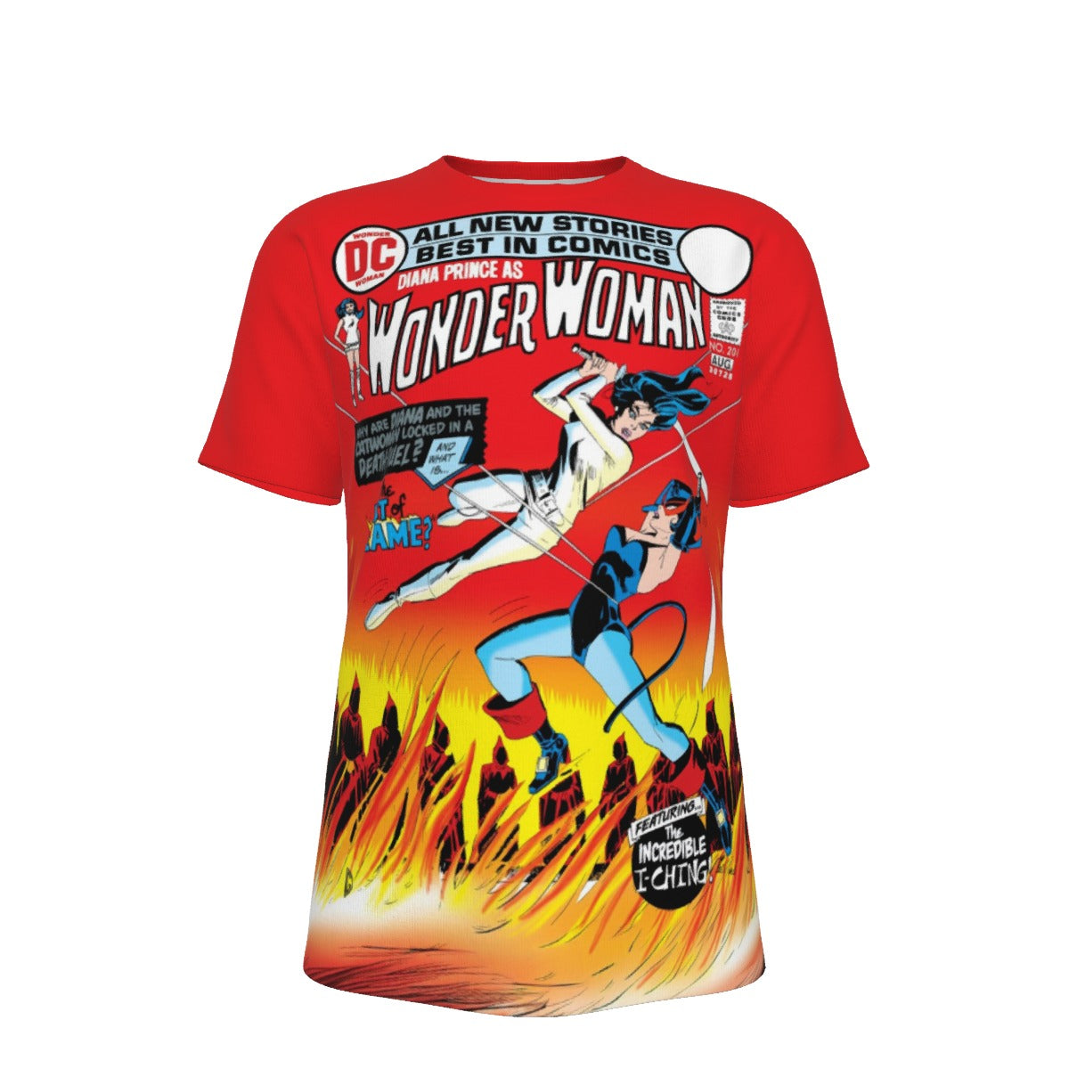 WONDER WOMAN 201 Over Print Shirt & Tank Top