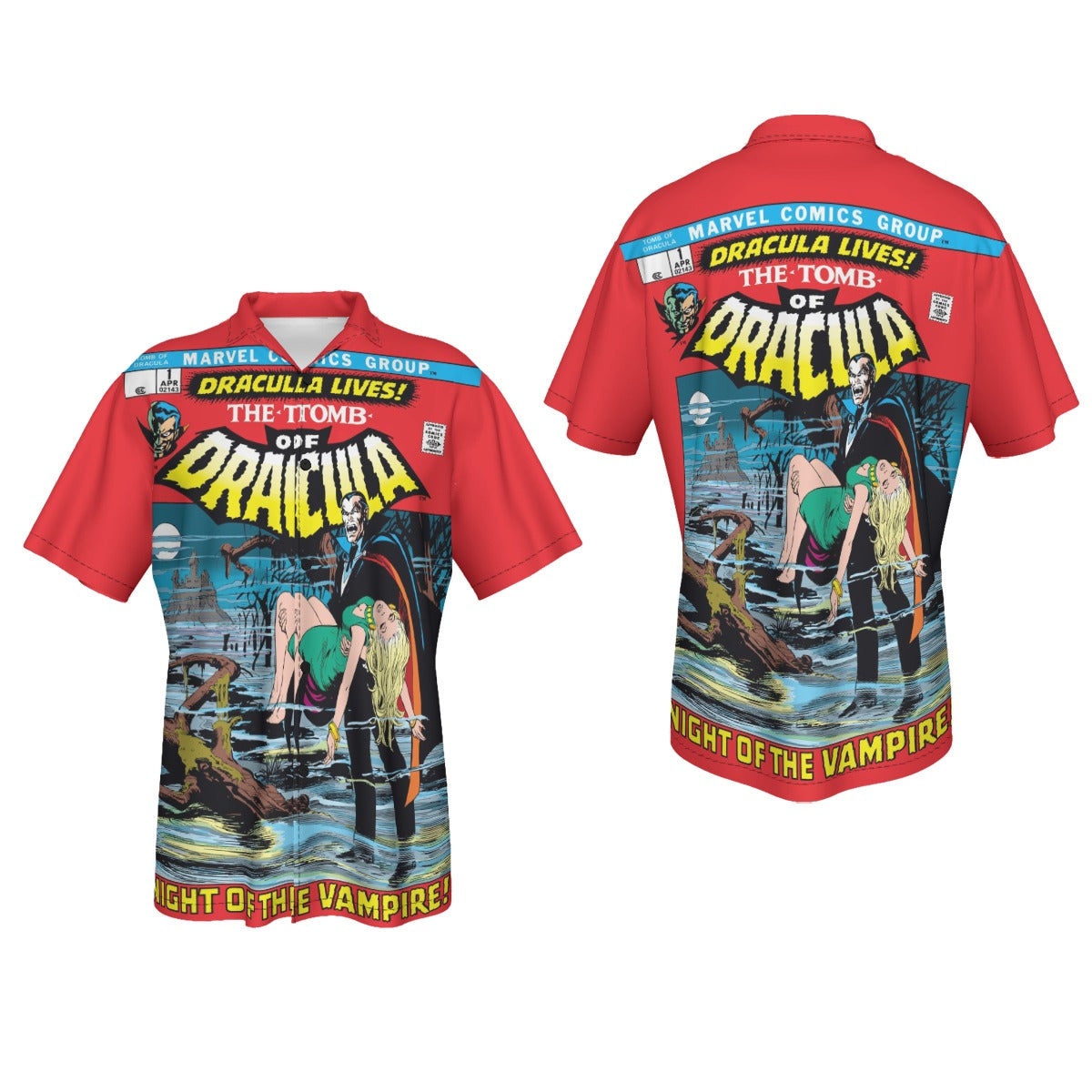 TOMB OF DRACULA 1 All Over Print Shirt & Tank Top - NEAL ADAMS ART
