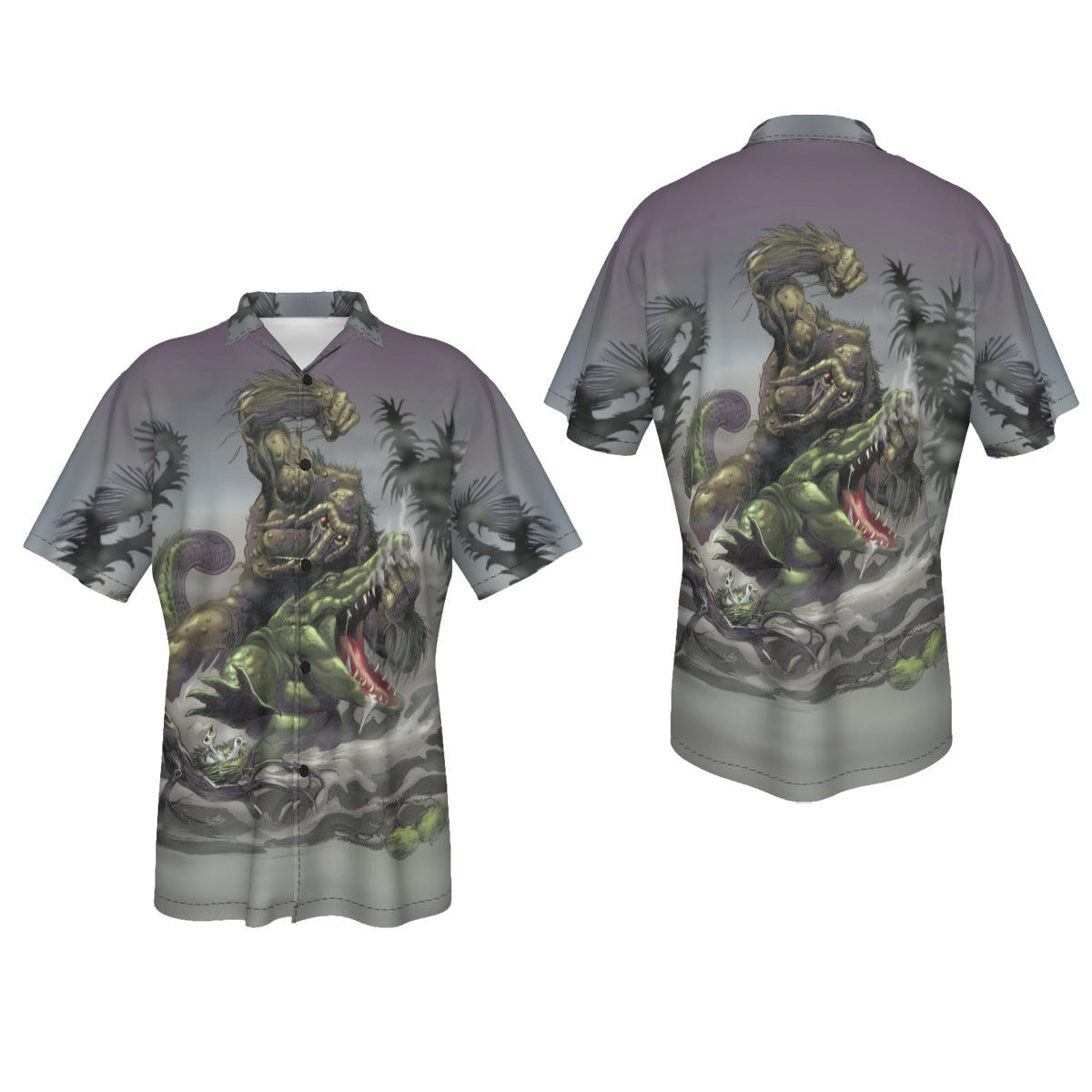 MANTHING VS CROC All Over Print Shirt & Tank Top - BRUNNER ART