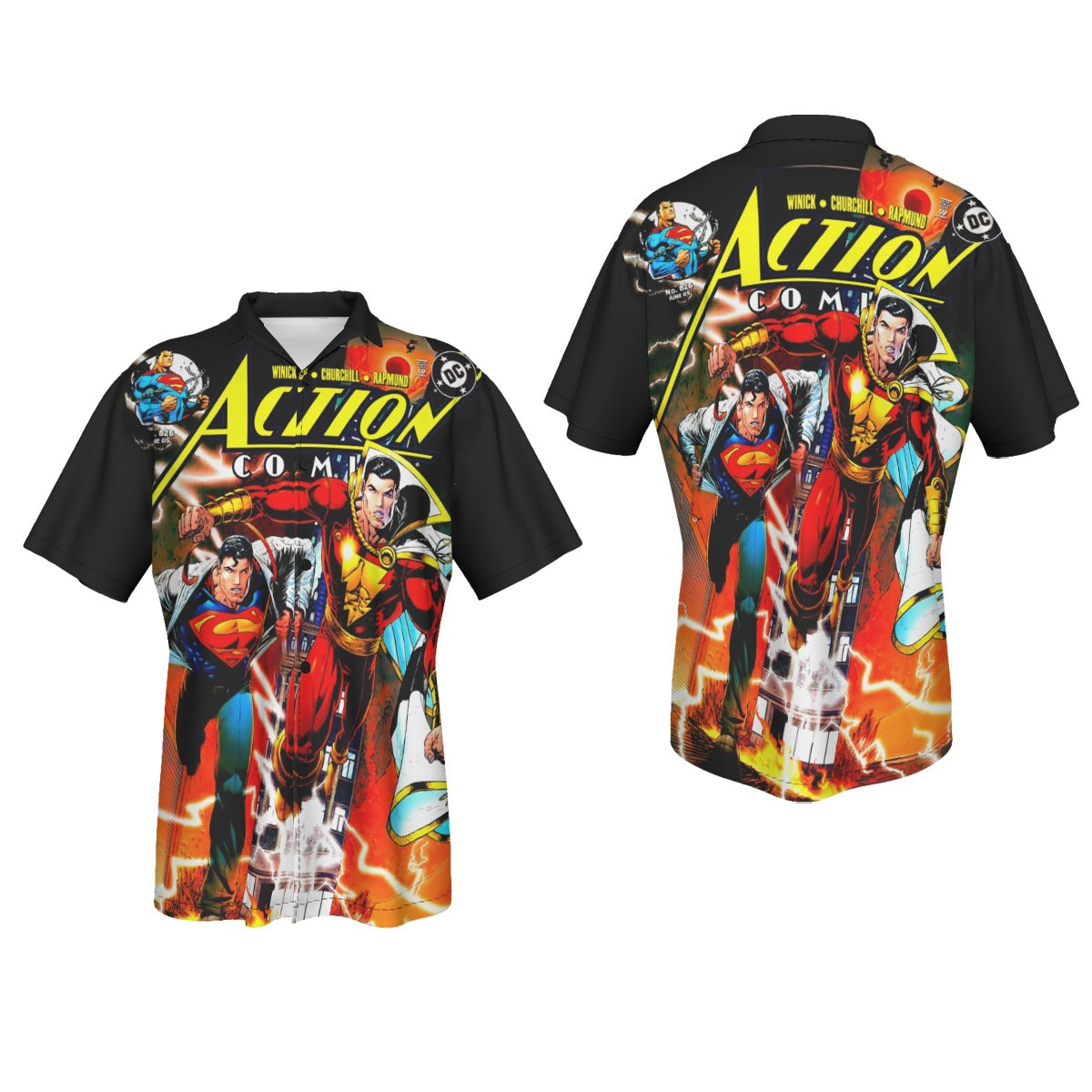 ACTION 826 All Over Print Shirt & Tank Top