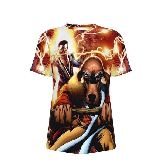 BLACK LIGHTNING HONG KONG FOOEY ALL OVER PRINT SHIRT AND TANK TOP