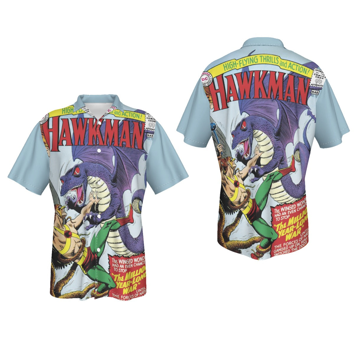 HAWKMAN 12 All Over Print Shirt & Tank Top - ORIGINAL ART