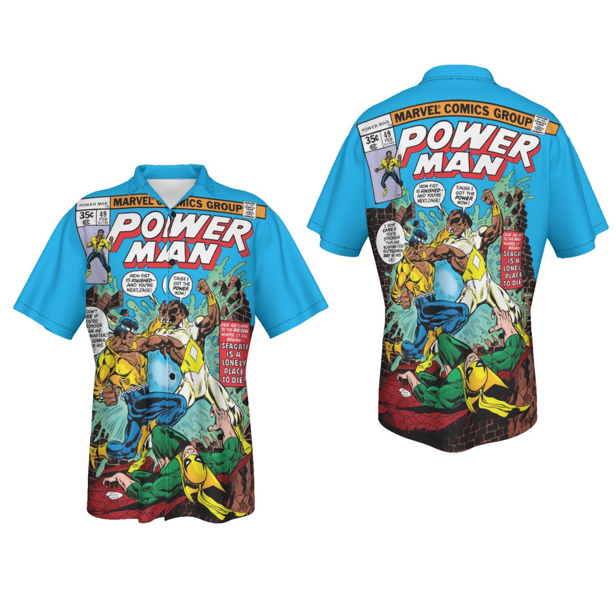 LUKE CAGE POWERMAN 49  Over Print Shirt & Tank Top