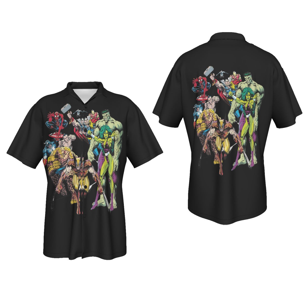 MARVEL SUPERHEROES SUMMER FUN All Over Print Shirt & Tank Top
