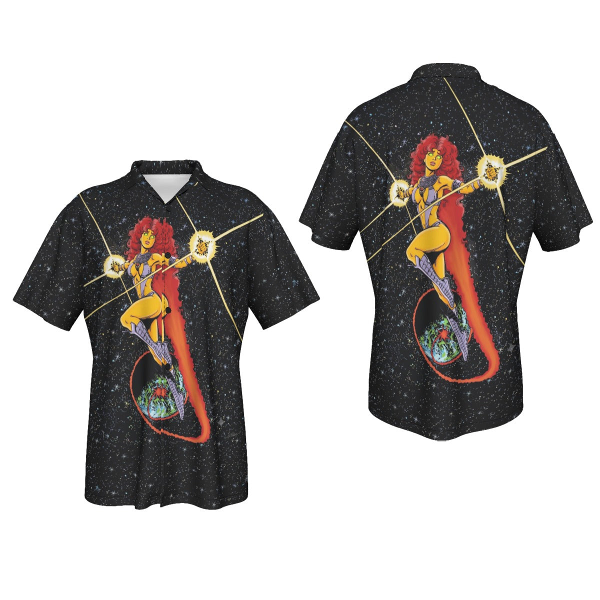 STARFIRE PIN UP All Over Print Shirt & Tank Top-GEORGE PEREZ ART