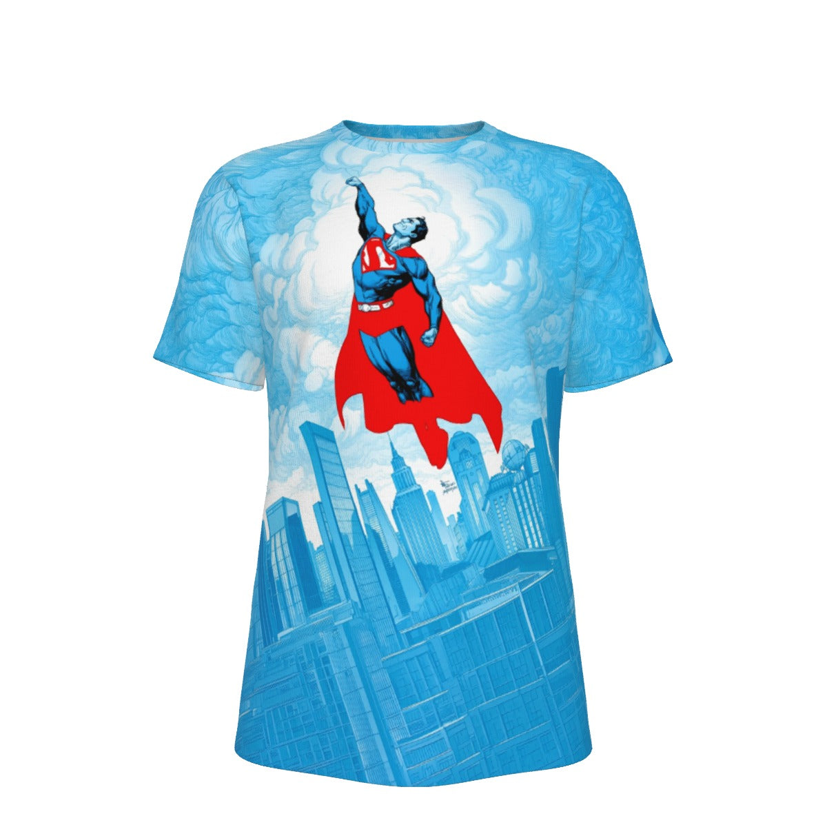 SUPERMAN RED AND BLUE All Over Print Shirt & Tank Top