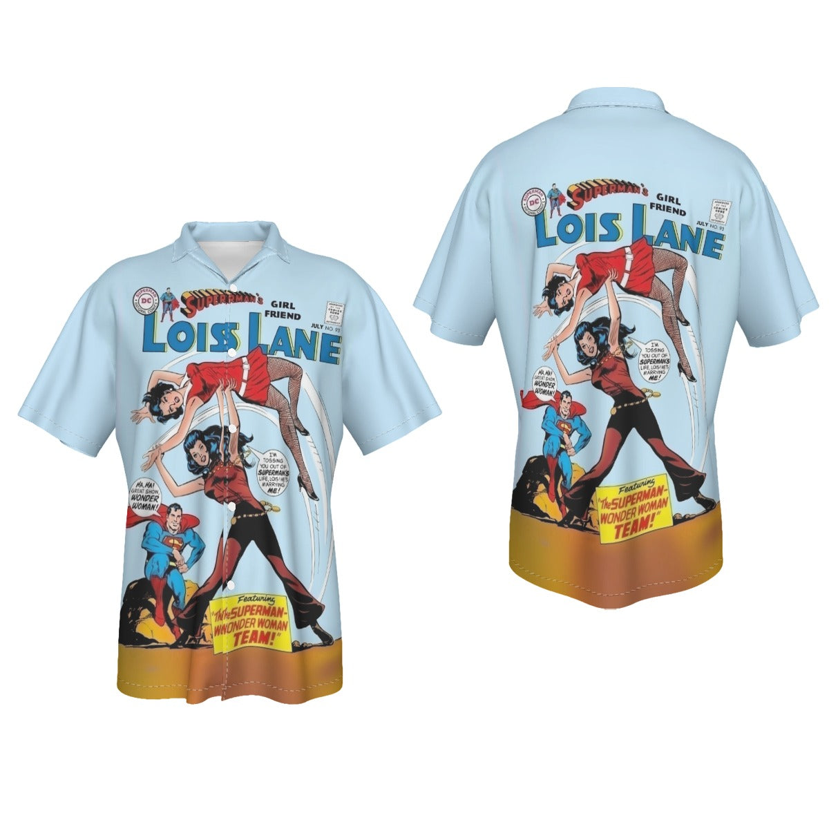 LOIS LANE 73 All Over Print Shirt & Tank Top  with WONDER WOMAN AND SUPERMAN