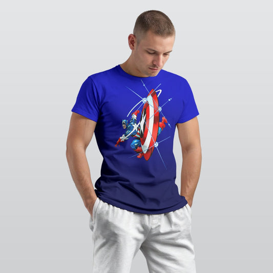 CAPTAIN AMERICA RED WHITE AND BOOM ALL OVER PRINT SHIRT AND TANK TOP
