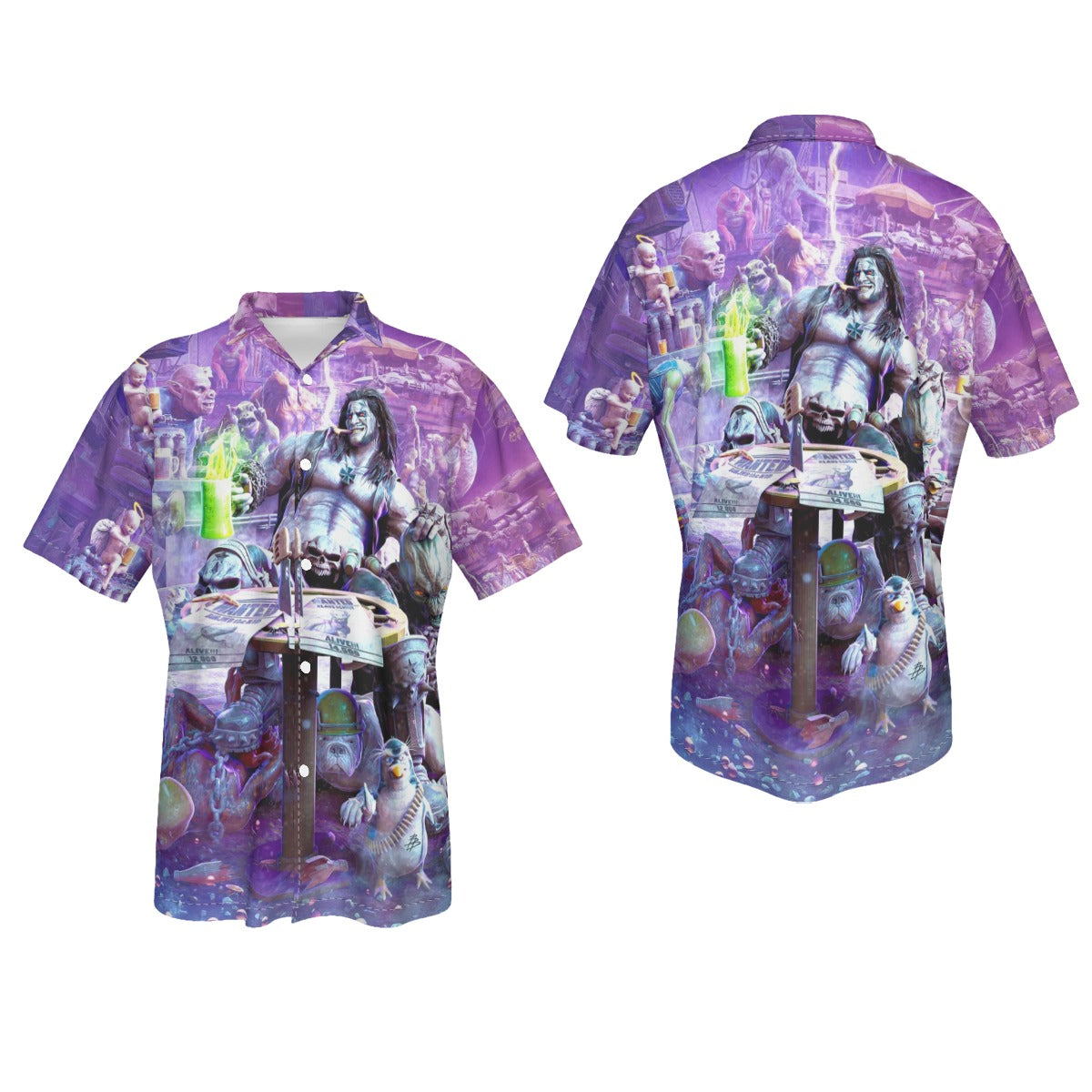 LOBO FROM OMEGA MEN All Over Print Shirt & Tank Top