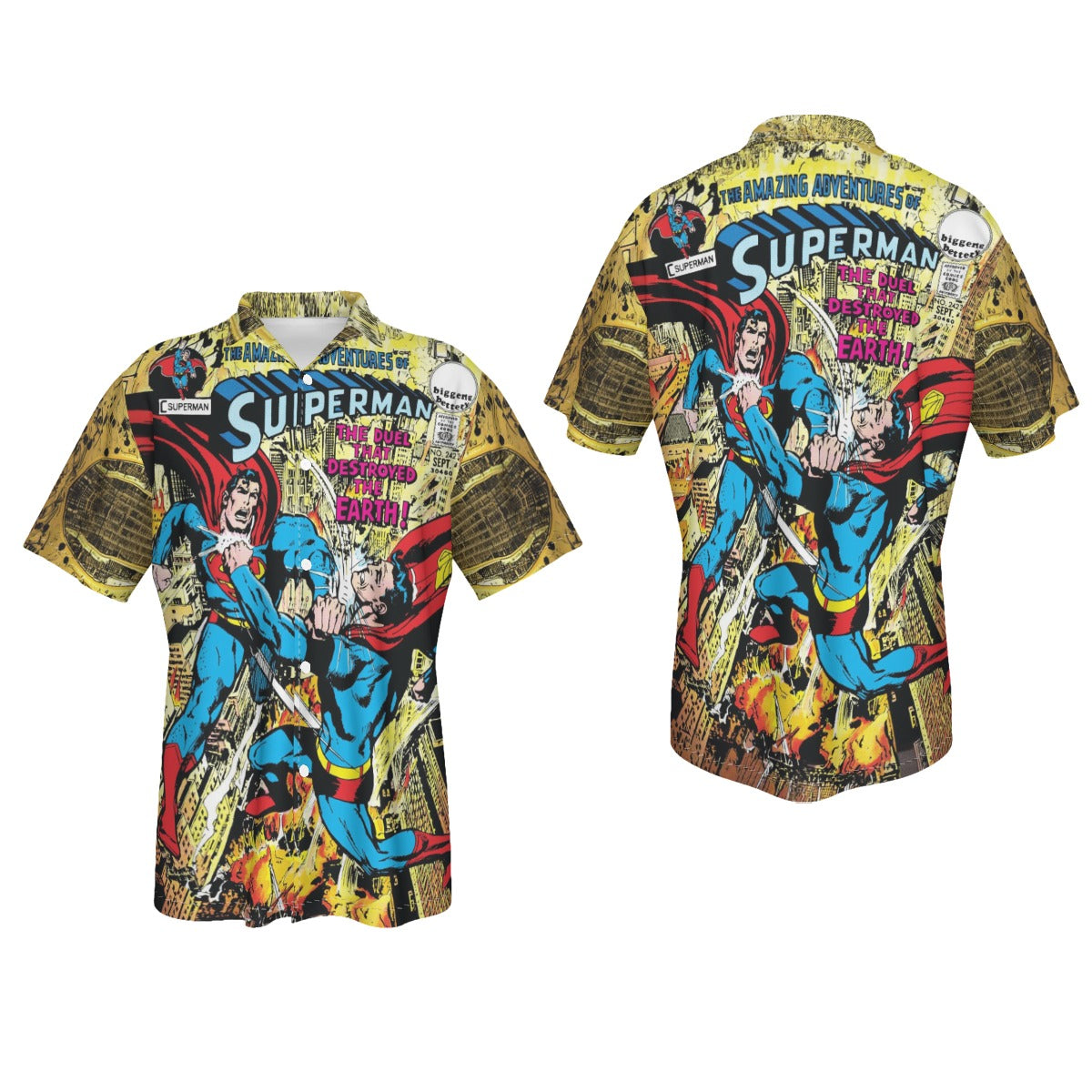 SUPERMAN 242 Over Print Shirt & Tank Top