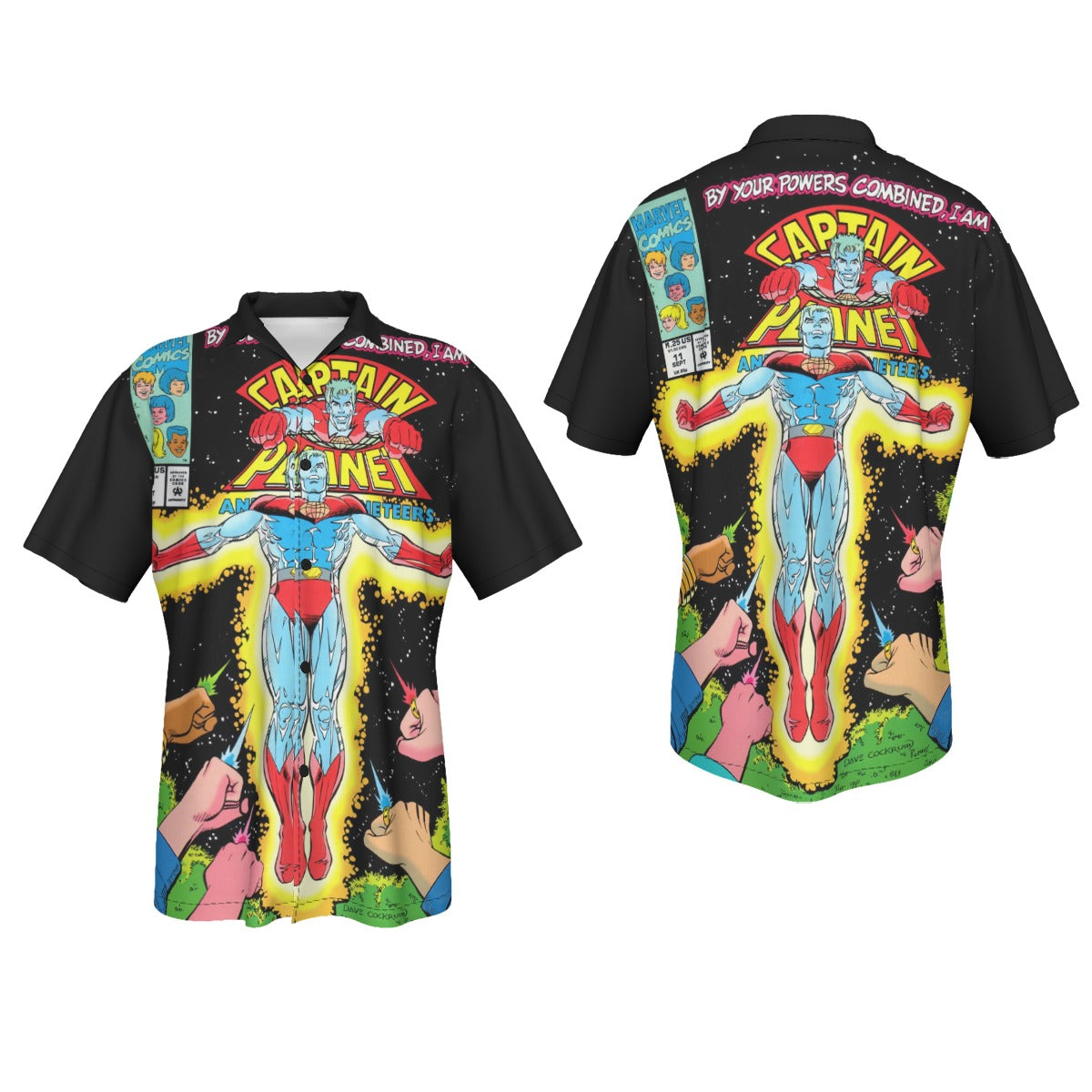 CAPTAIN PLANET 11 All Over Print Shirt & Tank Top- DAVE COCKRUM ART