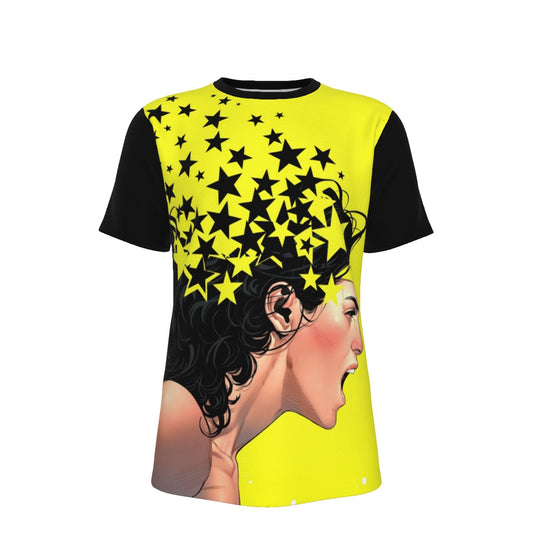 WONDER WOMAN NEGATIVE SPACE ALL OVER PRINT SHIRT AND TANK TOP
