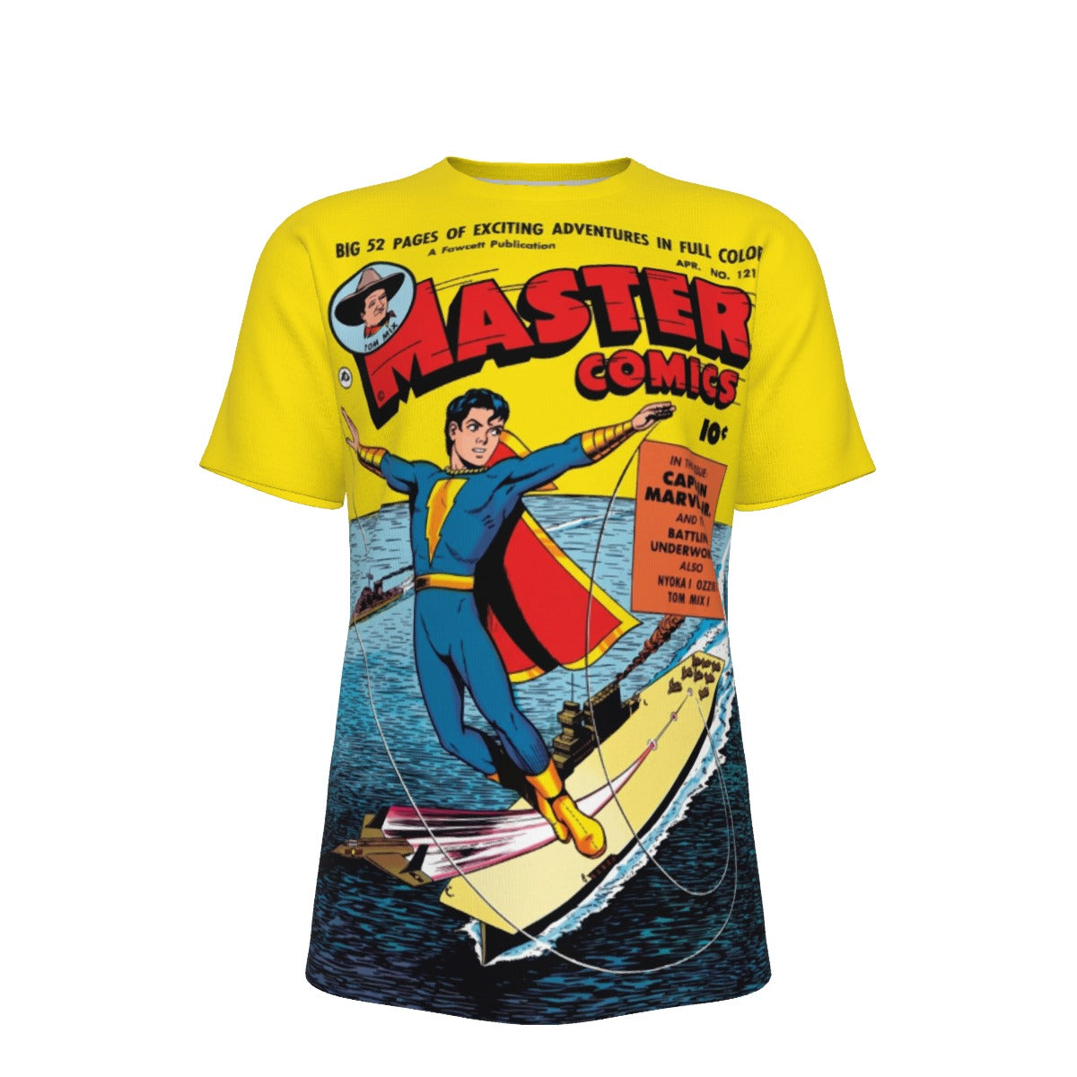 MASTER COMICS 121 All Over Print Shirt & Tank Top - CAPTAIN MARVEL JR