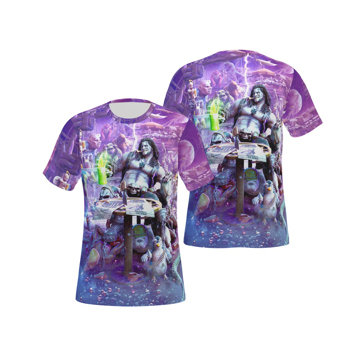 LOBO FROM OMEGA MEN All Over Print Shirt & Tank Top