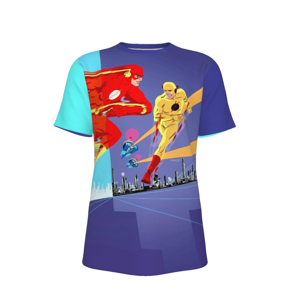 FLASH VS REVERSE FLASH ALL OVER PRINT SHIRT AND TANK TOP - DARWYN COOKE