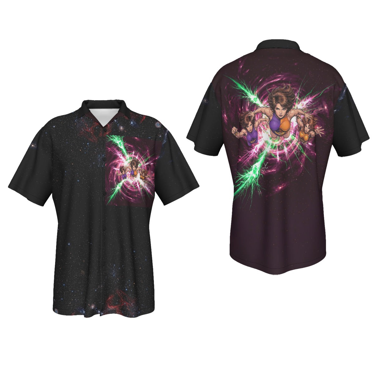 TRIPLICATE GIRL/DUO DAMSEL RUSH All Over Print Shirt & Tank Top - LEGION RUSH SERIES - ORIGINAL ART