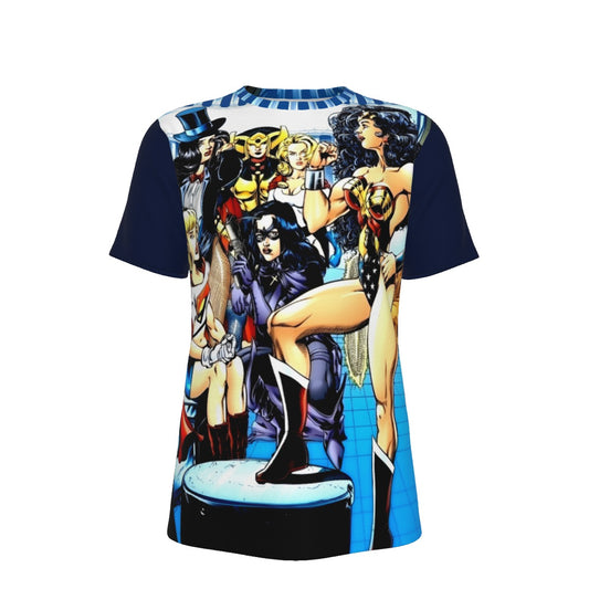 WONDER WOMAN & JUSTCIE LEAGUE OF AMAZONS PIN UP ALL OVER PRINT SHIRT AND TANK TOP (Copy)