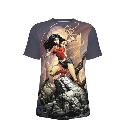 WONDER WOMAN 69 VAR  ALL OVER PRINT SHIRT AND TANK TOP - DAVID FINCH ART