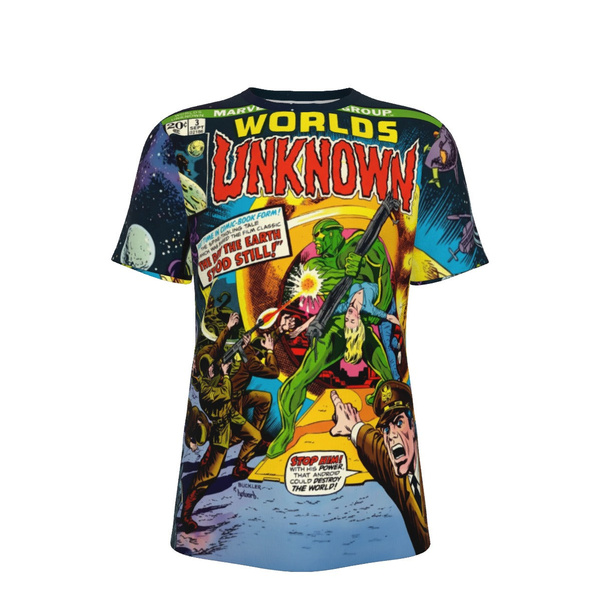 WORLDS UNKNOWN All Over Print Shirt & Tank Top - BUCKLER ART