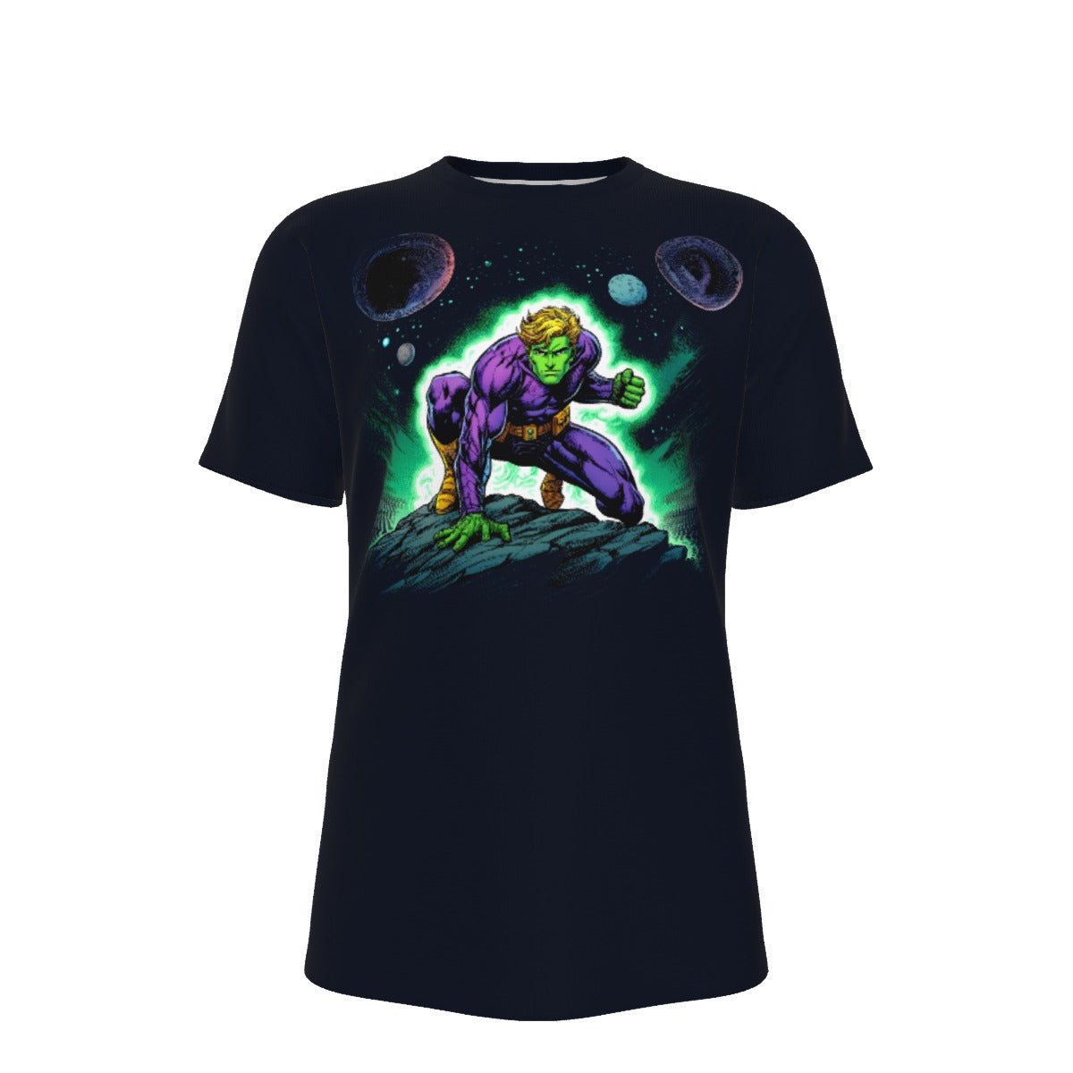 BRAINIAC 5 SET  ALL OVER PRINT SHIRT AND TANK TOP - ORIGINAL ART BY EKA