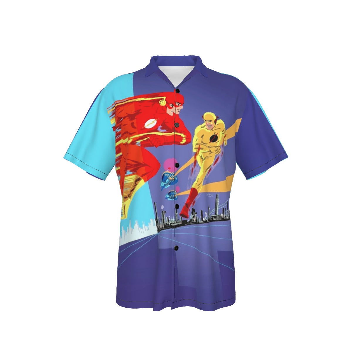 FLASH VS REVERSE FLASH ALL OVER PRINT SHIRT AND TANK TOP - DARWYN COOKE