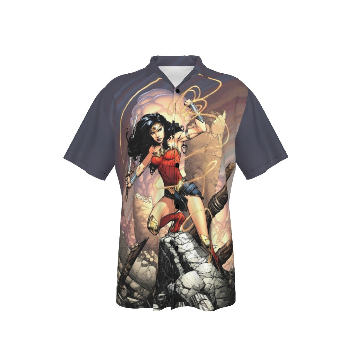 WONDER WOMAN 69 VAR  ALL OVER PRINT SHIRT AND TANK TOP - DAVID FINCH ART