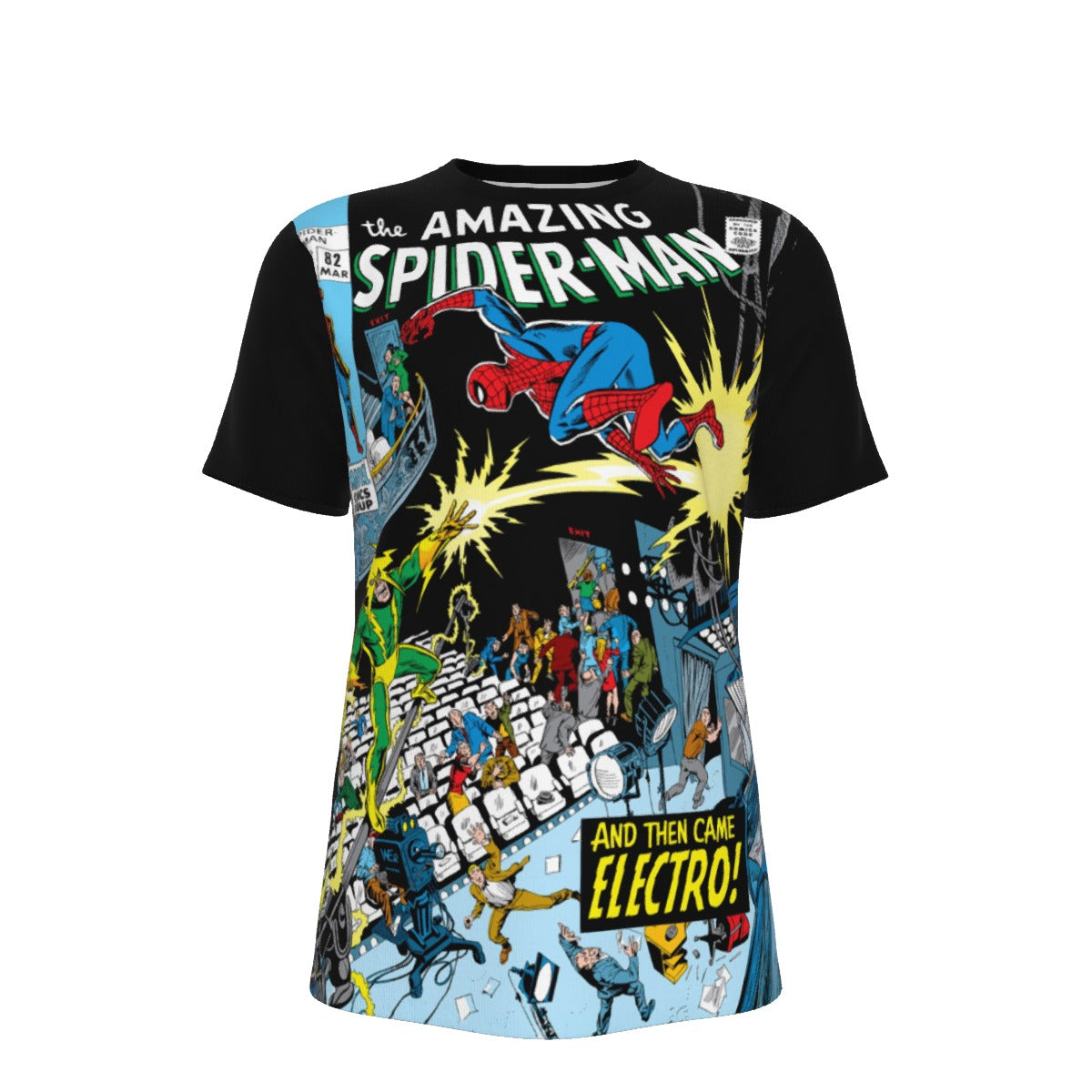 AMAZING SPIDERMAN 82 OVER PRINT SHIRT AND TANK TOP- ELECTRO