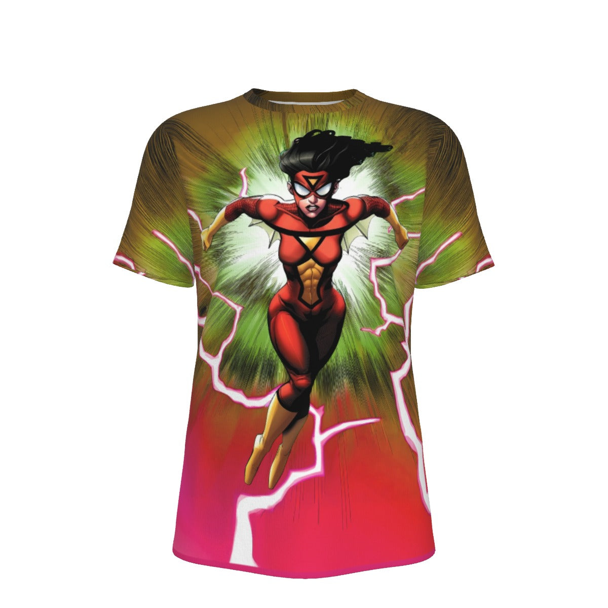 SPIDER WOMAN READY OVER PRINT SHIRT AND TANK TOP-ORIGINAL ART