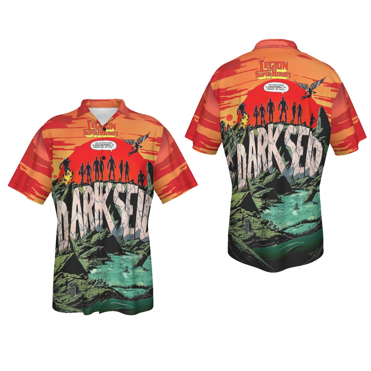 LEGION OF SUPERHEROES 294 SPLASH  All Over Print Shirt & Tank Top -THE GREAT DARKNESS SAGA (Copy)