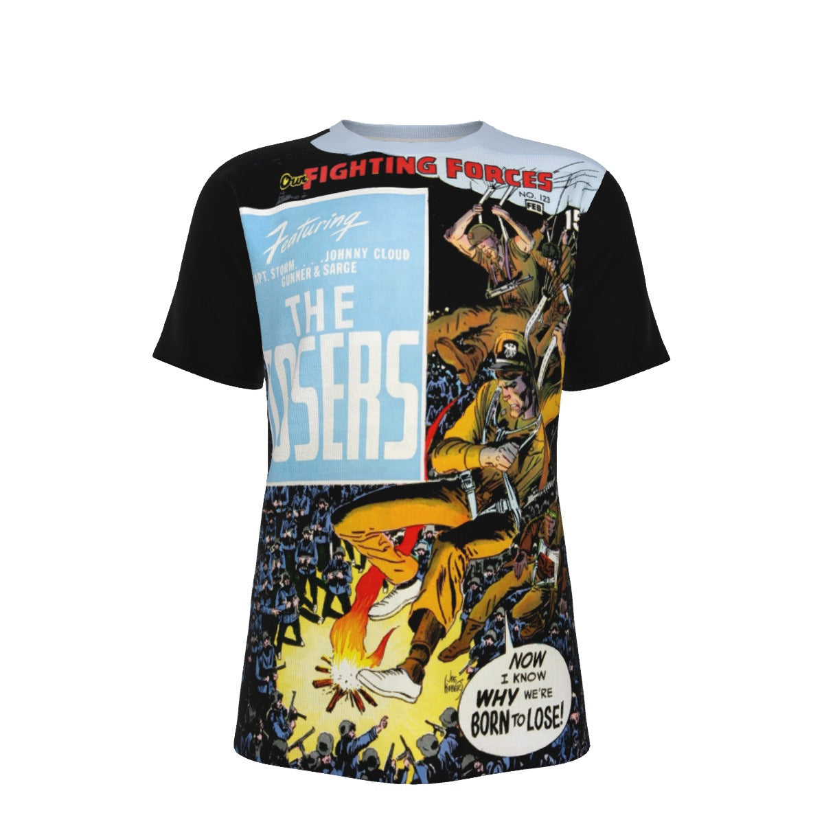 OUR FIGHTING FORCES 121 OVER PRINT SHIRT AND TANK TOP