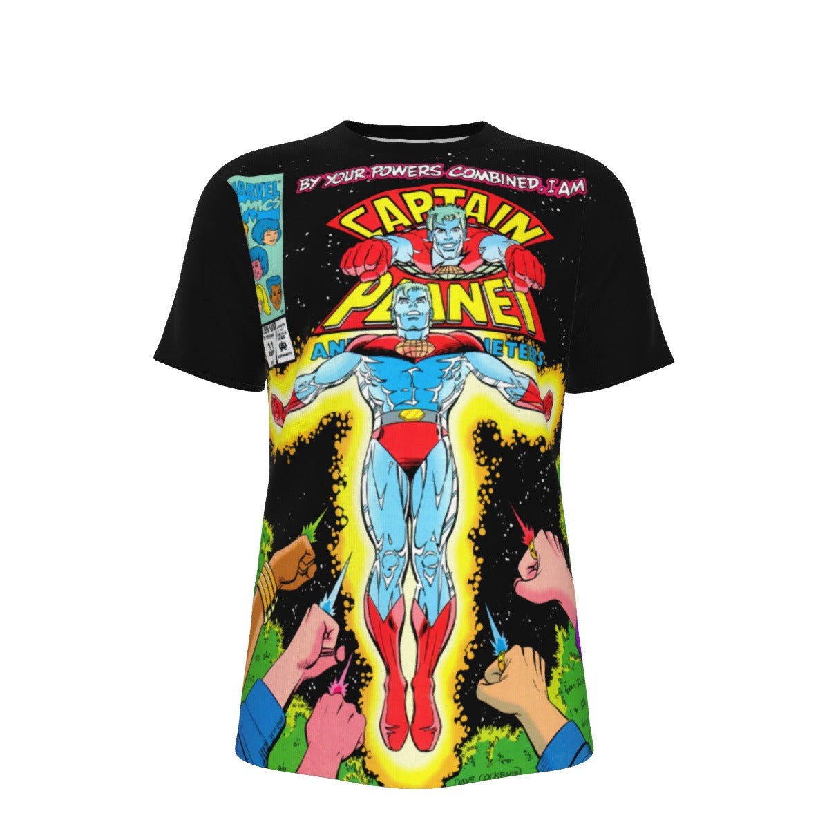 CAPTAIN PLANET 11 All Over Print Shirt & Tank Top- DAVE COCKRUM ART