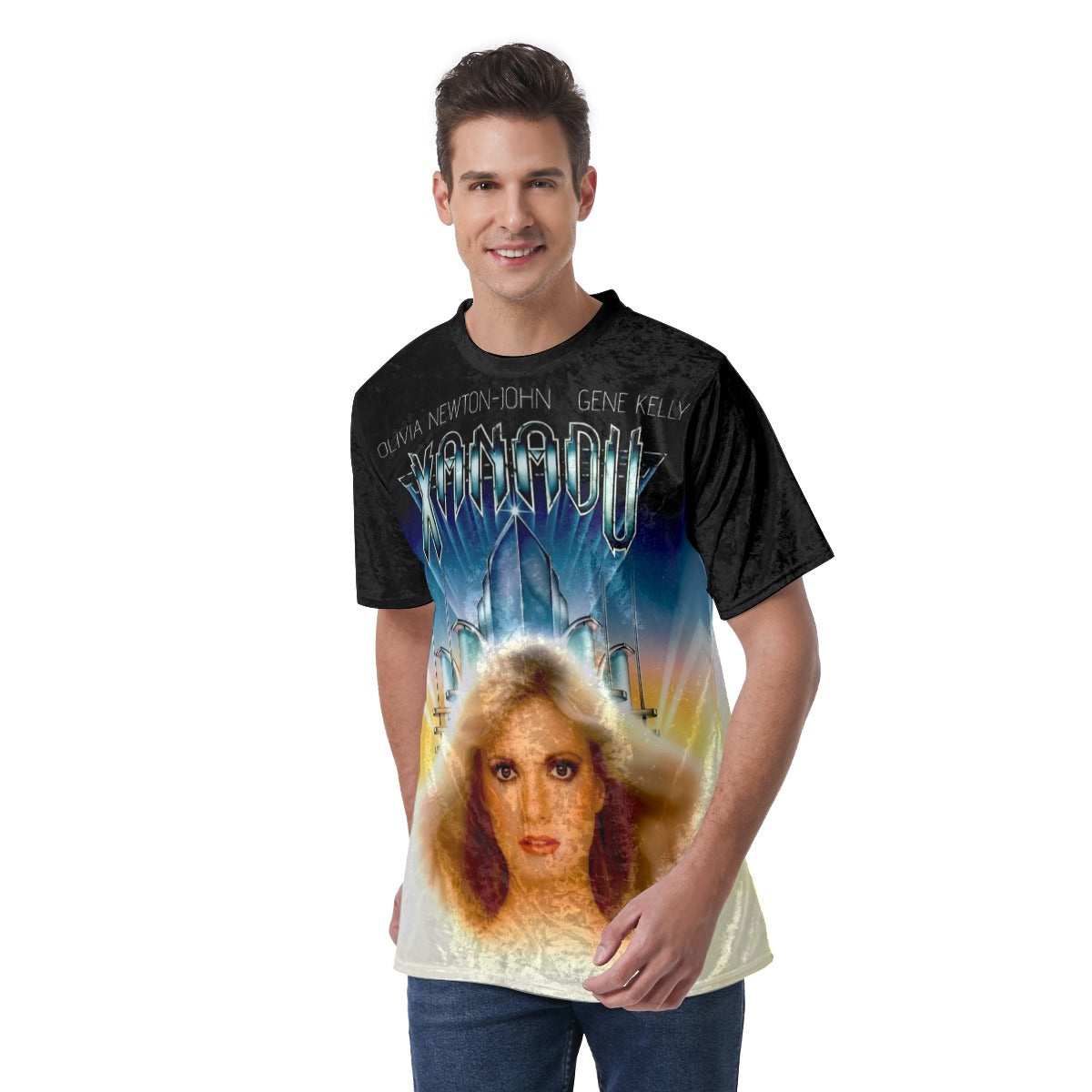 XANADU MOVIE POSTER OVER PRINT SHIRT AND TANK TOP