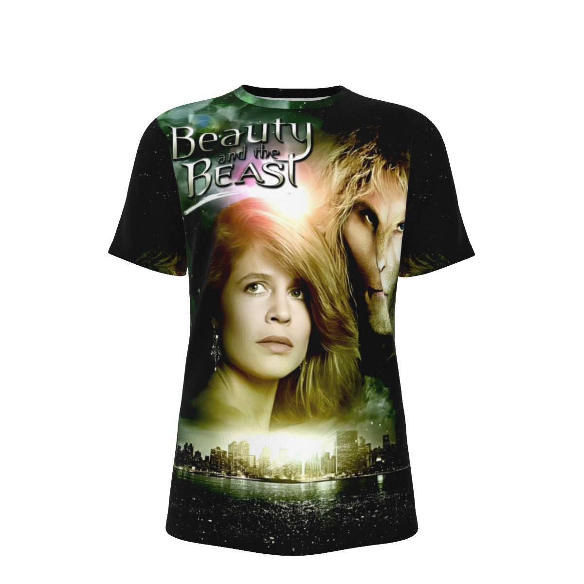 BEAUTY AND THE BEAST TV CD COVER OVER PRINT SHIRT AND TANK TOP